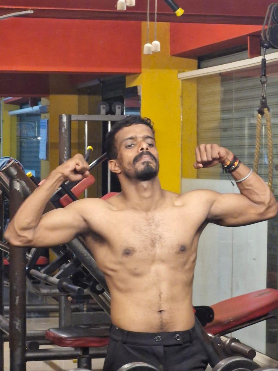Manjunath after going from skinny to fit with Habbeat